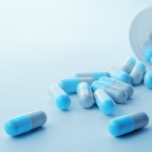 Бело-голубые таблетки