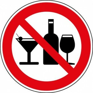 Исключить алкоголь