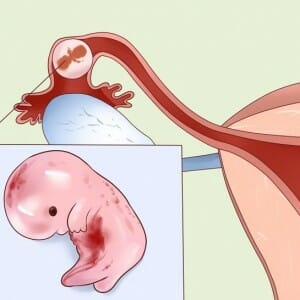 Рисунок внематочной беременности